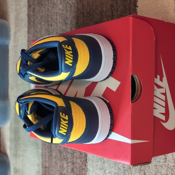 Nike Dunk Low Michigan 2021 Size 7.5 Woman's or 6Y - Picture 3 of 6